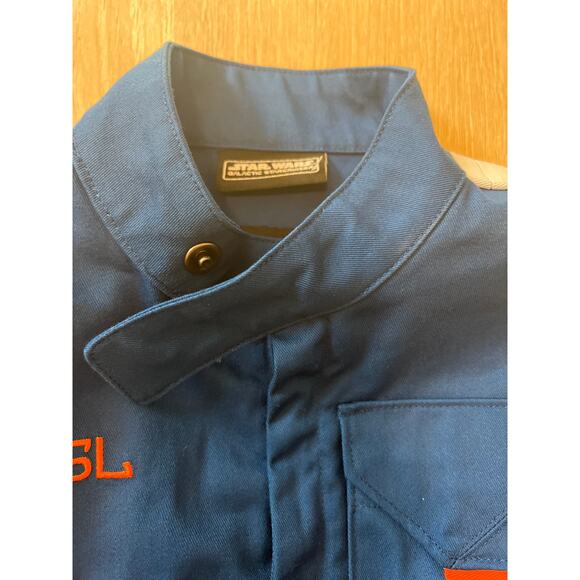 NEW Star Wars Mechanics Jumpsuit Kids Medium Blue Galactic Starcruiser Costume - Picture 4 of 7